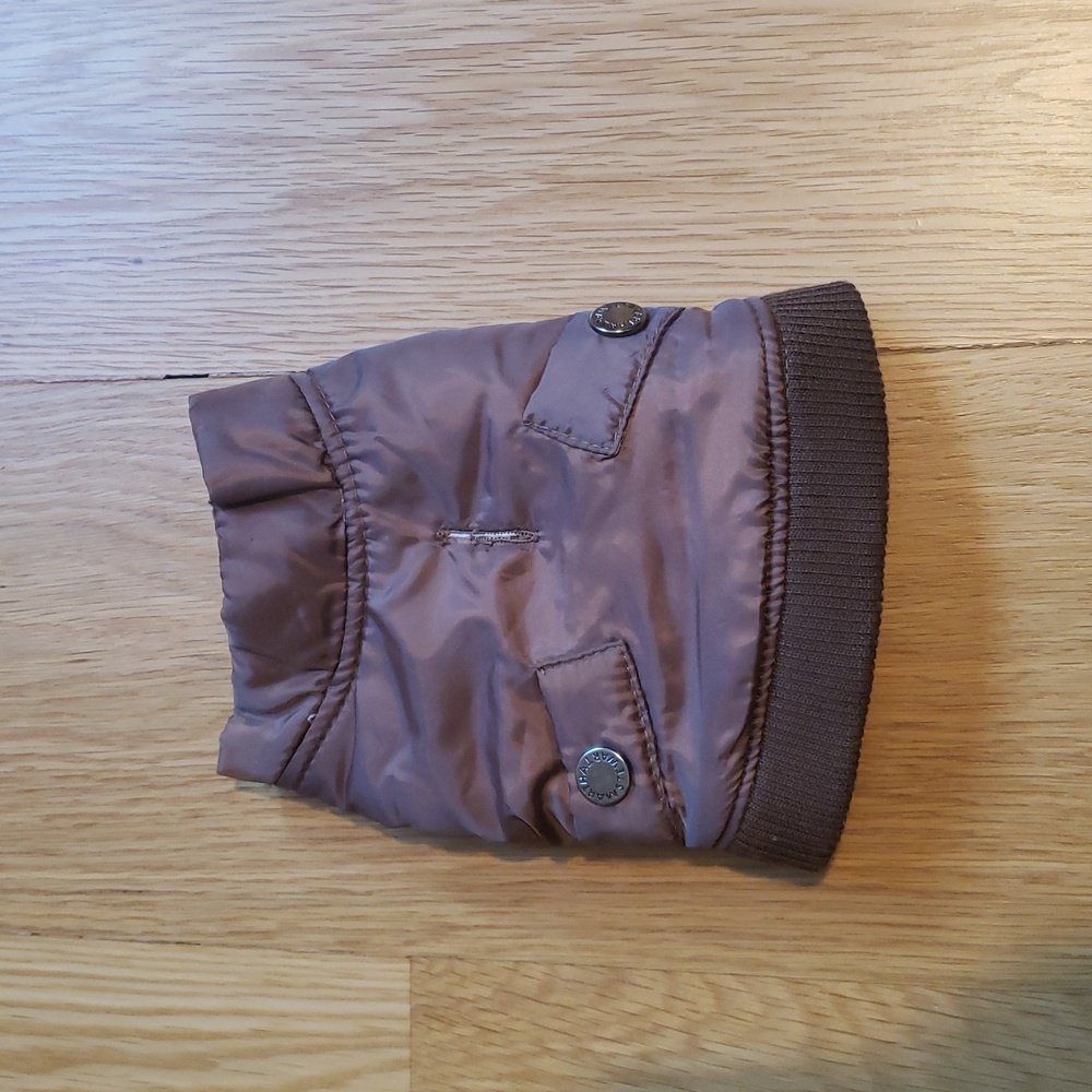 Brown Dog Jacket with Fleece Lining
